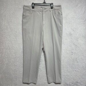 VRST Pants Men 35x28 Gray Limitless 5-Pocket Stretch Athletic Tapered Casual